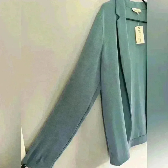Philosophy Open Cardigan Sz 12 Blue Light weight NWT business casual Officewear - Picture 3 of 11
